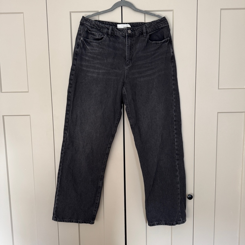 Dynamite Mika Relaxed Straight Jeans | Size 31 / 12 | Black